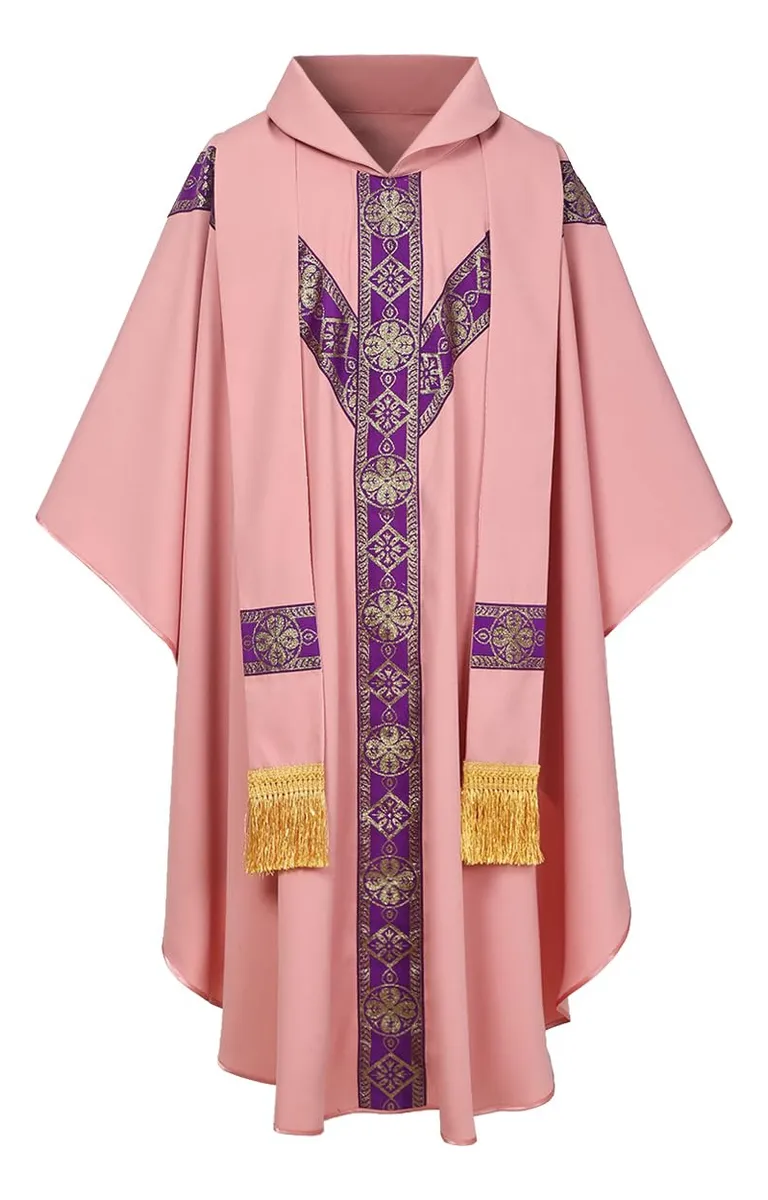 Casulla Sacerdotal para Iglesia Católica - Vestimenta Litúrgica Profesional para Misa - Elegante Diseño y Calidad Superior - Disponible en Varios Colores