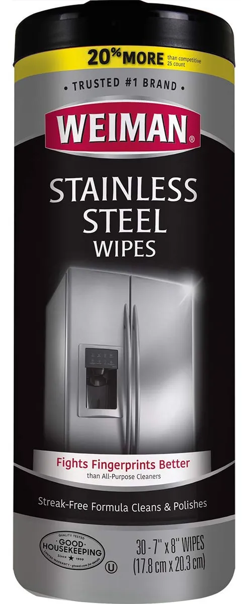 Toallitas Limpiadoras para Acero Inoxidable: Elimina Trazas y Grasa | Pack 28 Unidades | Mantenimiento y Brillo Profesional para Cocinas y Electrodomésticos