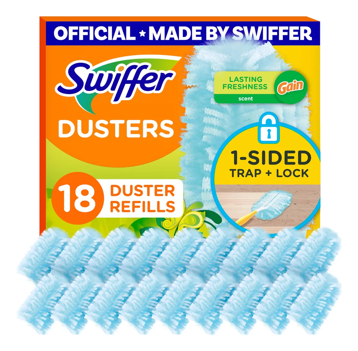 Swiffer Dusters Repuestos Multi Superficie Aroma Gain 18 Piezas: Limpieza Profunda y Rápida para el Hogar