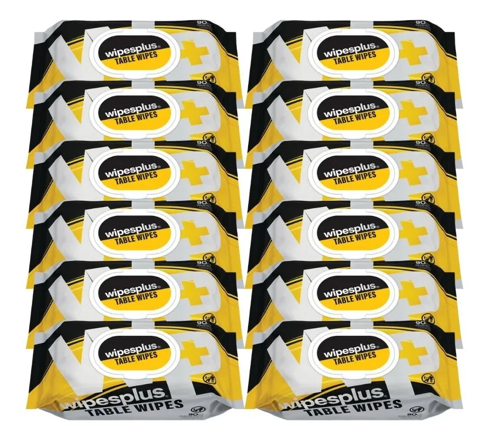 Toallitas Húmedas para Encimera: Limpieza Profunda y Rápida | Pack 12 x 90 Unidades | Ideal Cocina y Baño