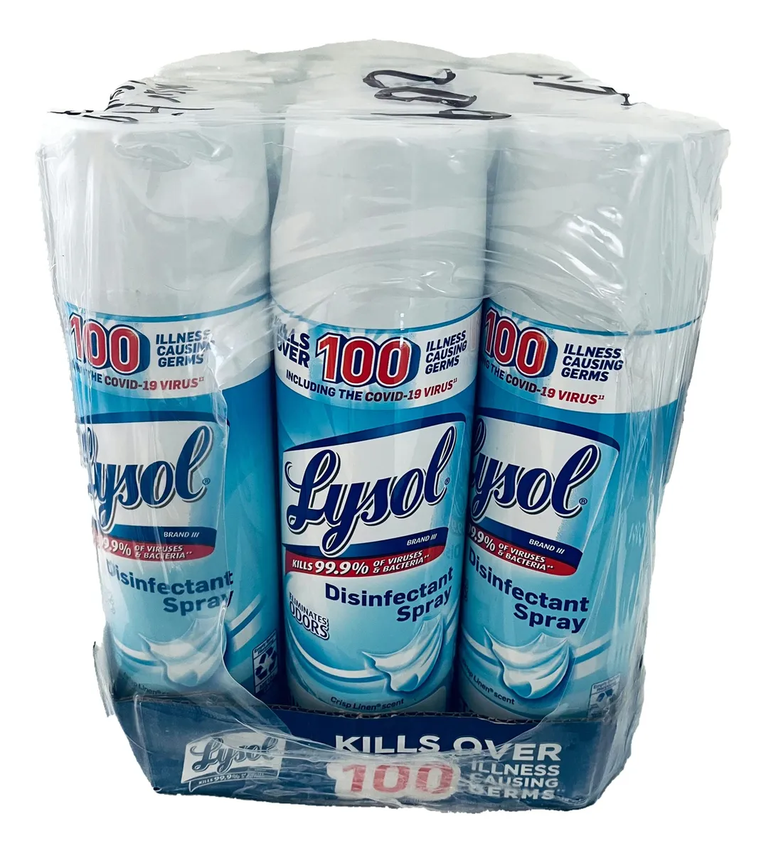 Pack 12 Sprays Desinfectantes Antibacterianos Lysol Profesional 475g | Elimina Gérmenes y Bacterias | Limpieza Profunda y Protección Duradera para Hogar y Oficina