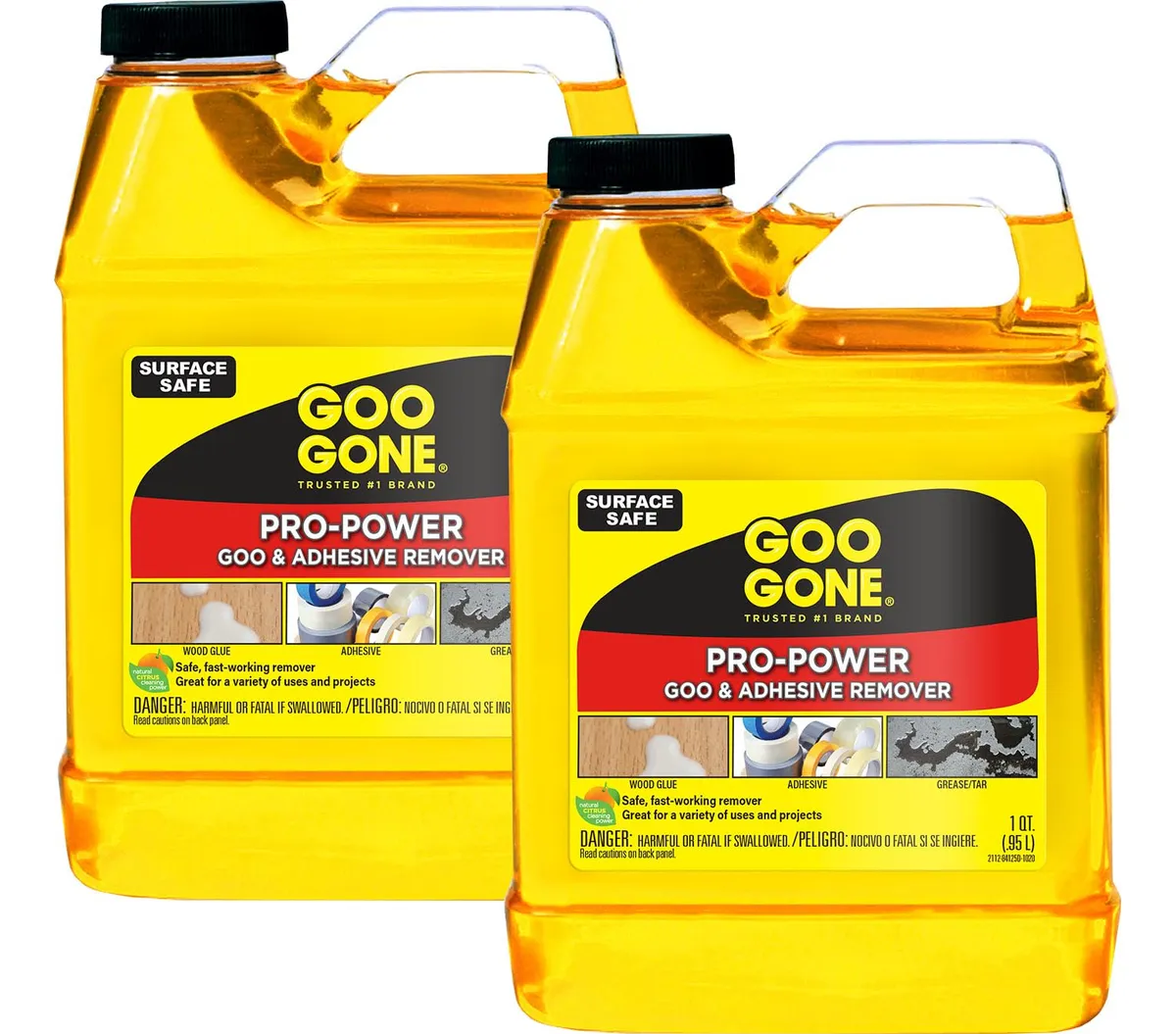 Goo Gone Pro-Power Removedor de Adhesivos Profesional 2 Pack | Limpiador Potente Quita Pegamento y Residuos Difíciles | Ideal para Hogar y Taller