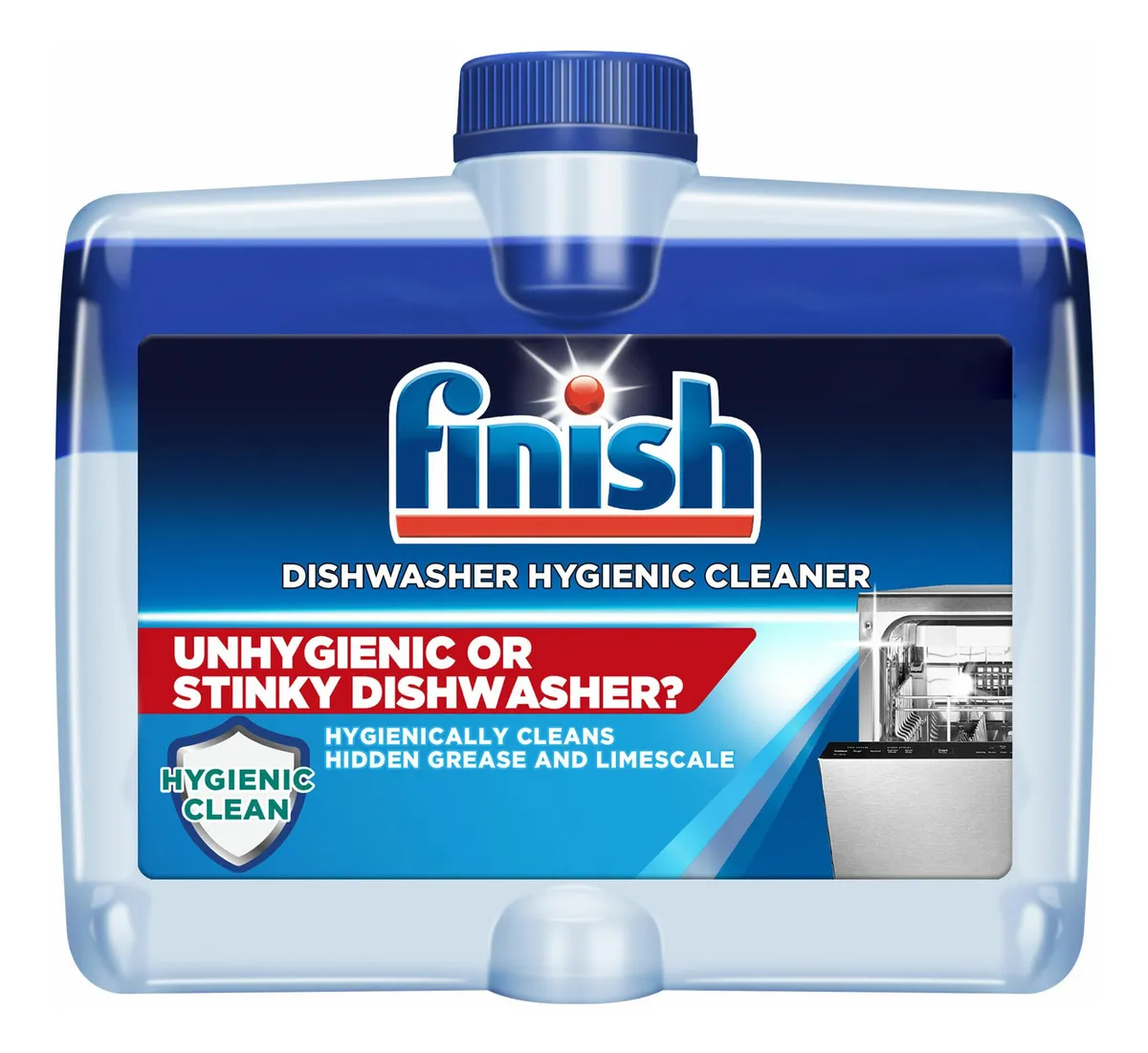 Finish Limpiador de Lavavajillas Acción Dual 5x Power Gel para Limpieza Profunda, Elimina Grasa y Residuos, Mantiene tu Lavavajillas Impecable y Libre de Malos Olores