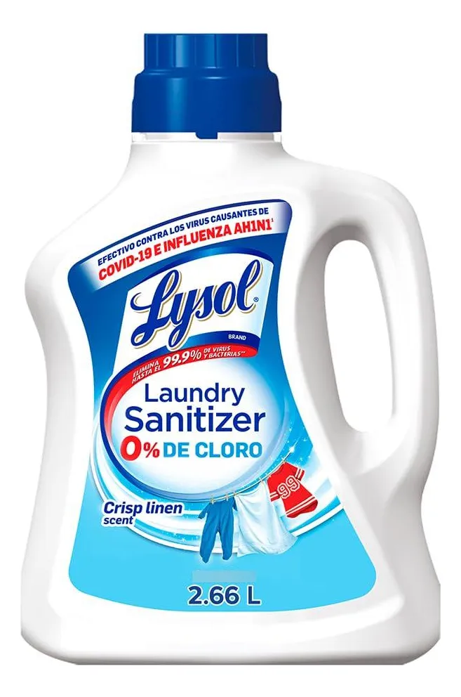 Aditivo Desinfectante Para Ropa Lysol Antibacteriano Elimina Gérmenes y Olores Profundos Frescura Duradera Máxima Higiene