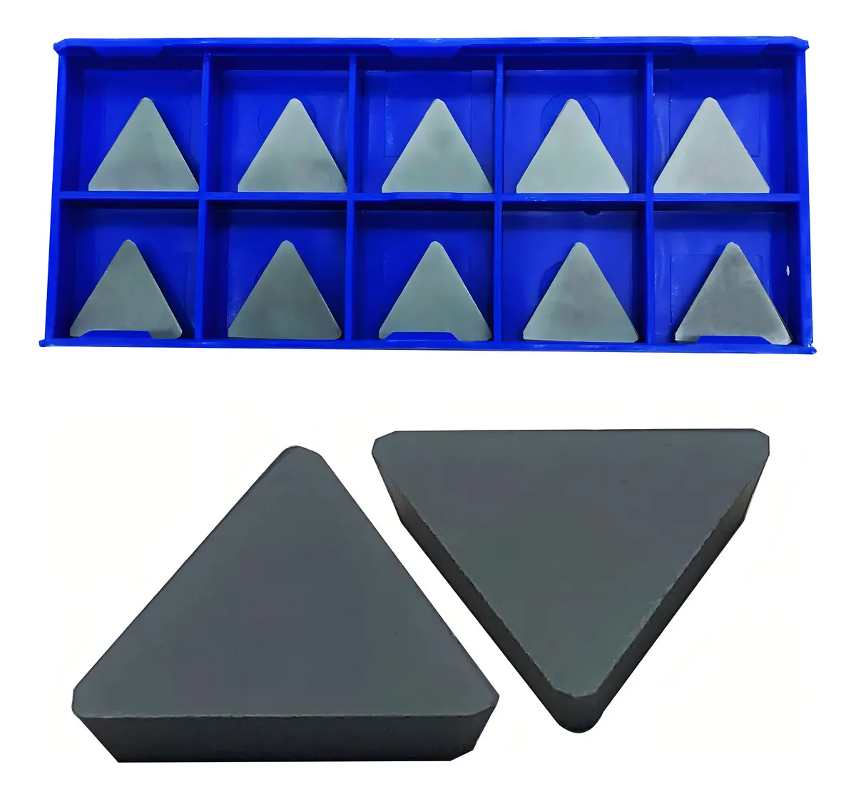 Molino de Extremo R8 1" con Insertos Triangulares para Fresado de Precisión - Herramienta de Corte Versátil para Trabajo Metálico