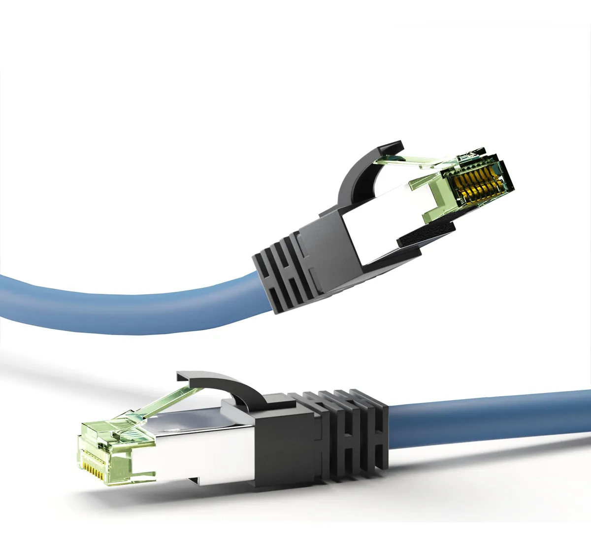 Cable de Red Cat 8.1 RJ45 Macho 8K Gaming PS5 Xbox - Velocidad Ultra Rápida 40Gbps y Ancho de Banda 2000MHz para Conexión Estable y Fluida