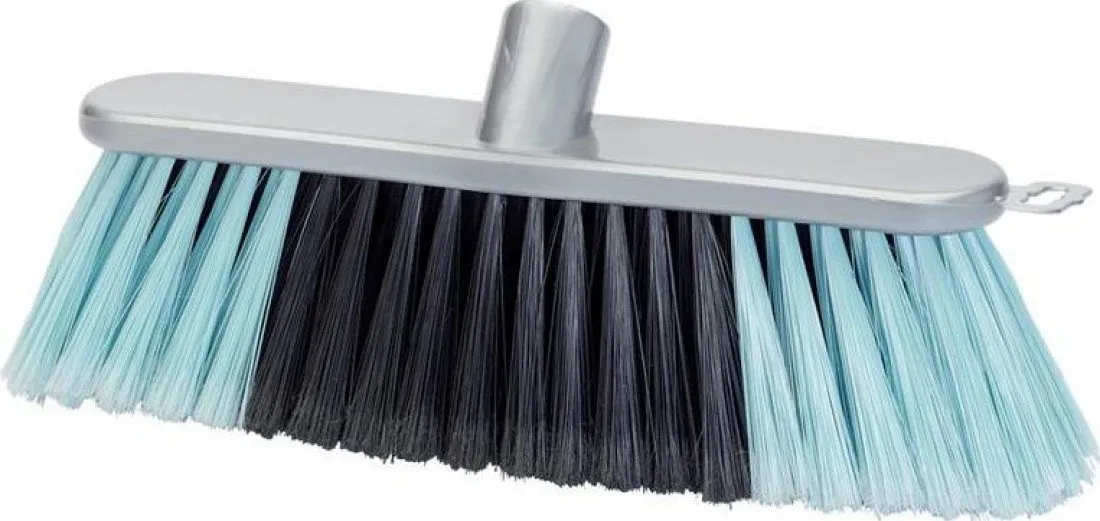 Cabezal de Escoba Suave para Interiores - Cerdas Delicadas - Limpieza Eficaz - 280 mm de Ancho - Color Neutro | Ideal para Hogares
