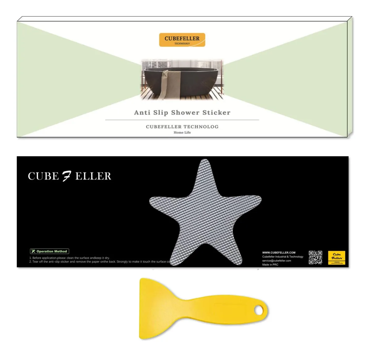 24 Pegatinas Antideslizantes para Ducha Estrella Tr | Seguridad y Estilo para tu Baño | Transparentes y Fáciles de Aplicar