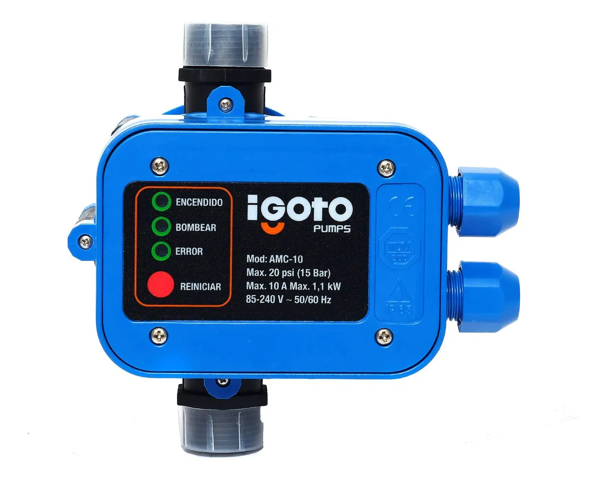 Bomba de Agua Automática Igoto Pumps 89amc10 - Bomba Sumergible Silenciosa para Hogar y Jardín, Potente y Eficiente para Pozo y Cisterna