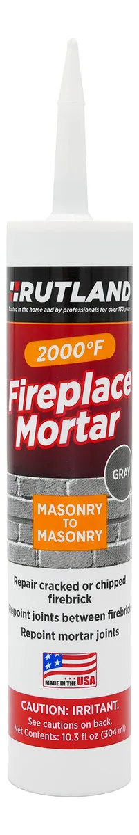 Cartucho de Mortero para Chimenea Gris 63g - Relleno Resistente al Calor para Reparaciones y Mantenimiento - Fácil Aplicación - Gris Neutro