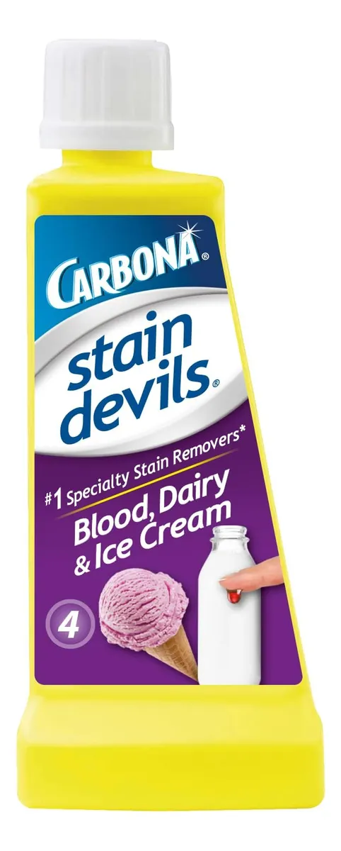Removedor de Manchas Carbona Stain Devils Sangre y Lácteos | Solución Efectiva para Ropa y Tapicería | Limpieza Profunda y Rápida