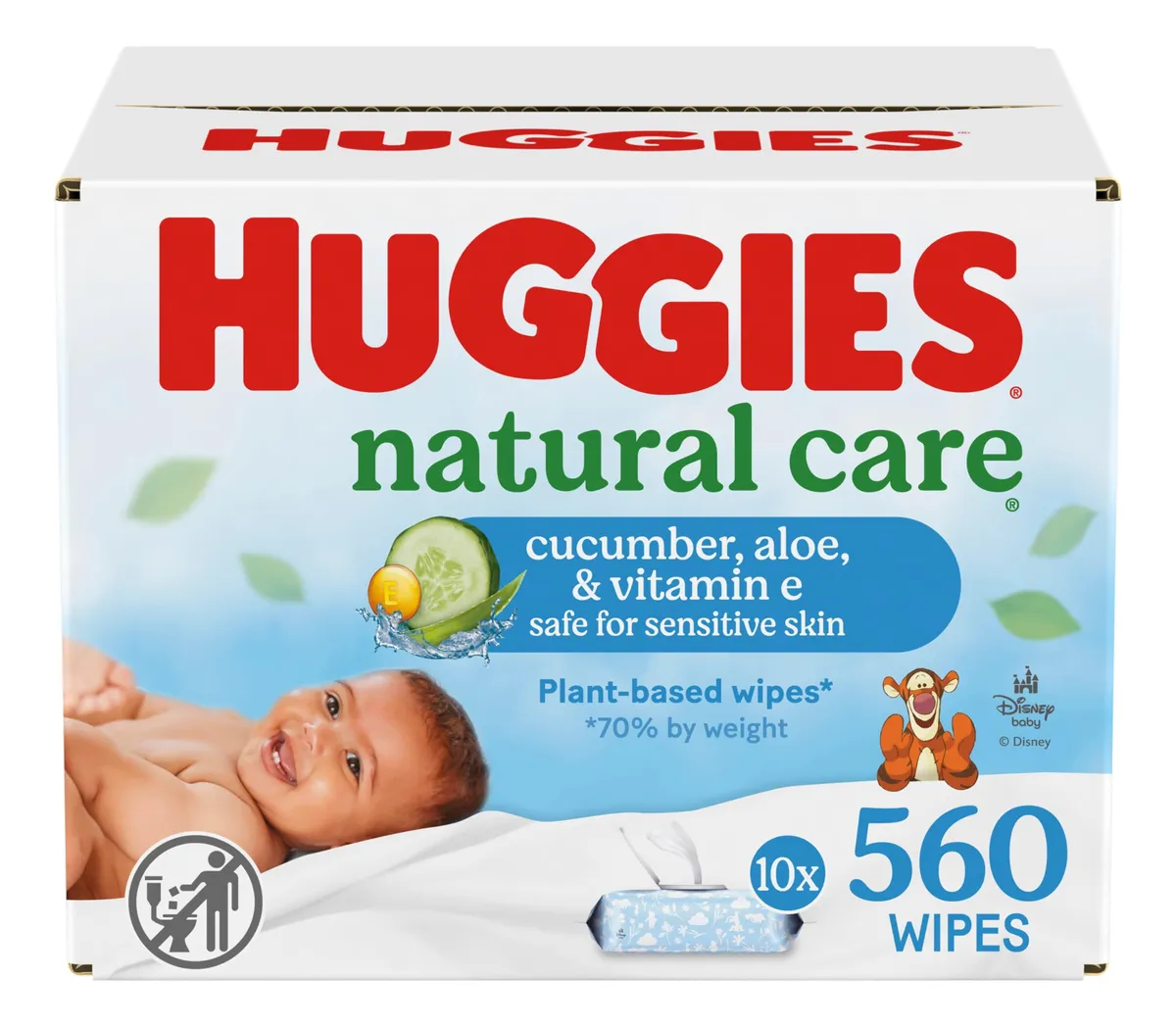Toallitas Húmedas Huggies Aromatizadas Hipoalergénicas 560 Unidades | Cuidado Suave para Bebés | Dermatológicamente Probadas | Aroma Fresco y Delicado