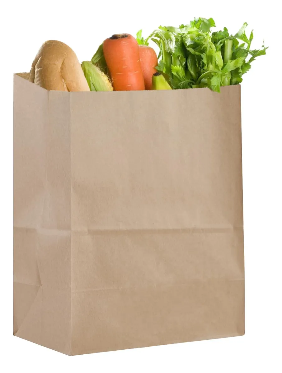 Bolsas de Papel Kraft Marrón Grandes para Llevar | Paquete de Diseño Premium Marrón | Ideales para Tiendas y Regalos