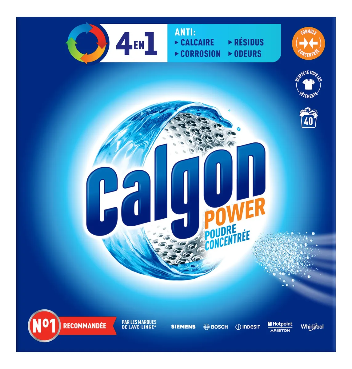 Limpiador Anticalcare 4 en 1 para Lavadora | Elimina Cal y Olores | 40 Lavados | Fórmula Potente y Profesional para un Cuidado Completo