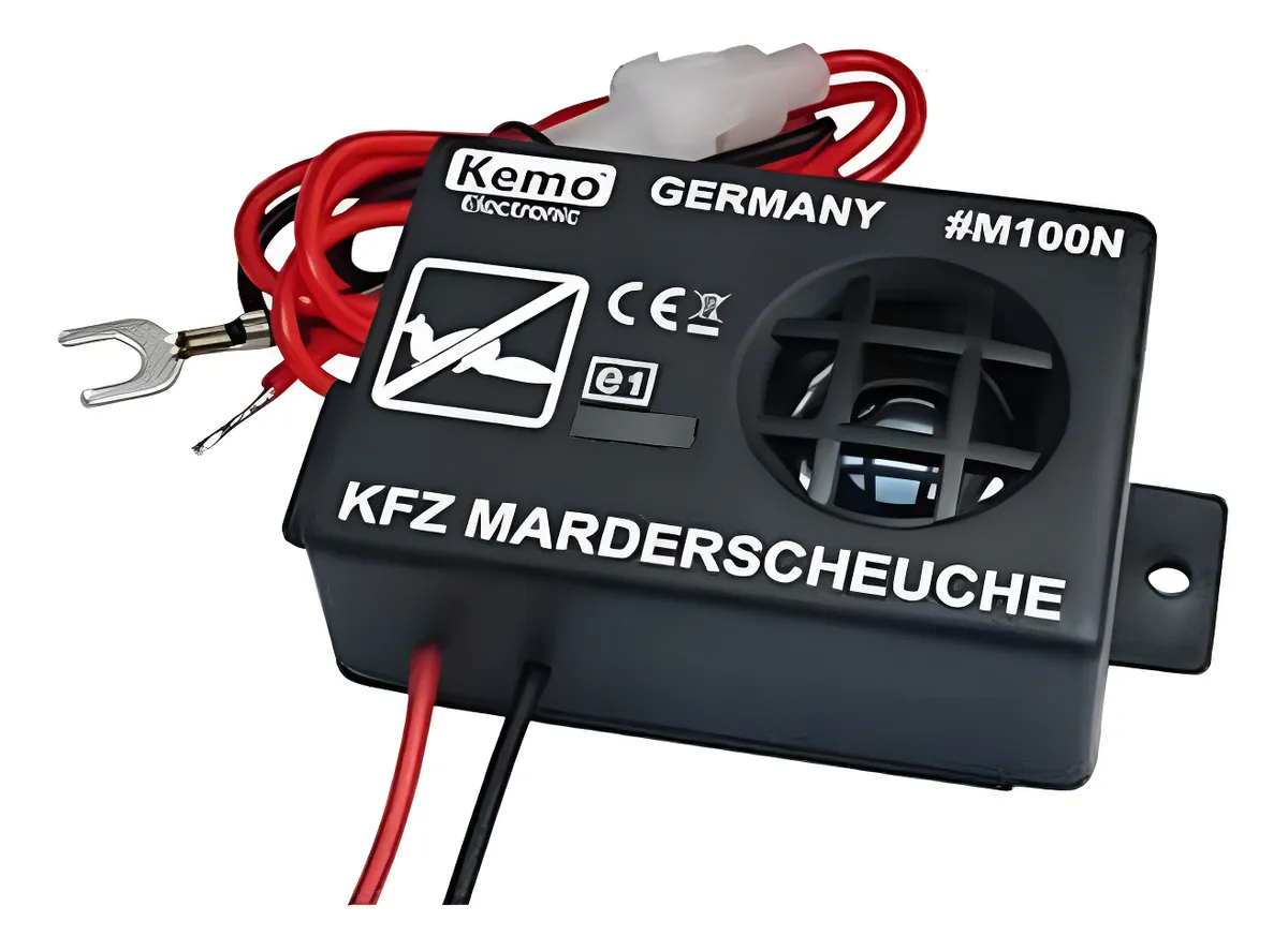 Repelente de Martas Kemo M100N Carpoint 0529531 - Dispositivo Ultrasónico Profesional para Protección de Vehículos contra Roedores y Animales Pequeños - Prevención Efectiva de Daños
