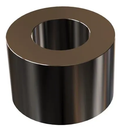 Espaciador Redondo Liso de Aluminio Negro para Tornillos de 3/8" - Alta Resistencia y Acabado Profesional | Ideal para Montaje y Construcción