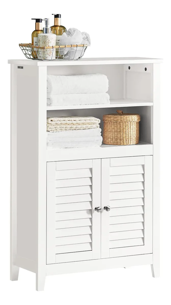 Armario Organizador Mueble Auxiliar para Baño Blanco - Solución de Almacenamiento Funcional y Elegante para tu Hogar - Diseño Moderno y Compacto