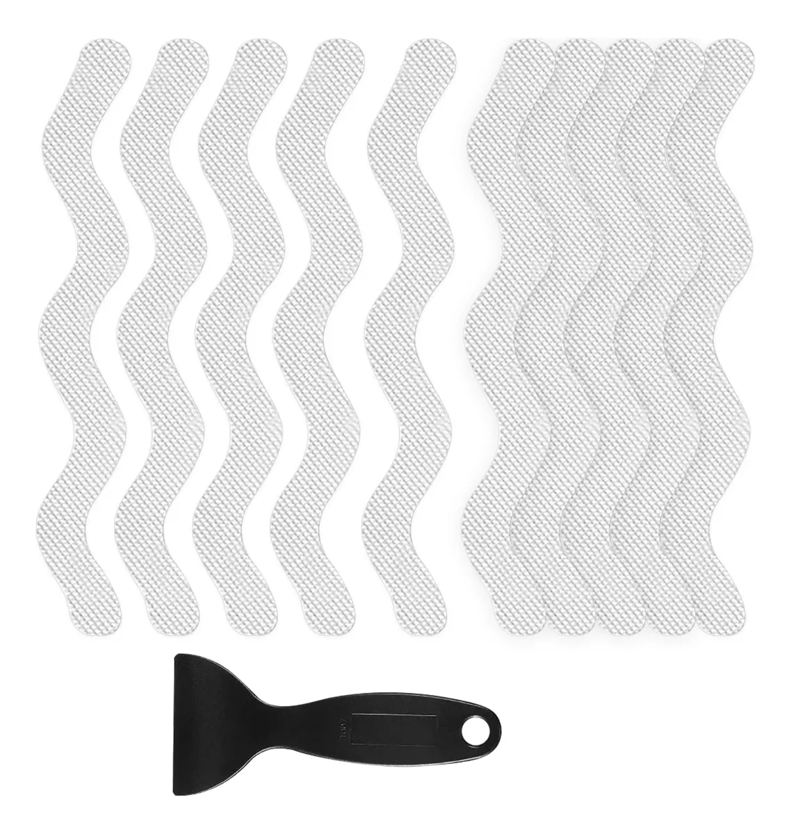 24 Pegatinas Antideslizantes Ducha y Tina - Seguridad Baño Bebé Niños Adultos Mayores, Adhesivas Resistentes al Agua, Transparentes, Fáciles de Instalar