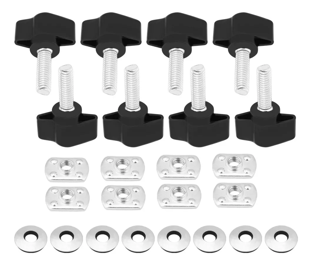 Juego 8 Piezas Sujetadores Superiores Duros Universales para Jeep YJ TJ - Soporte Firme y Duradero para tu Vehículo