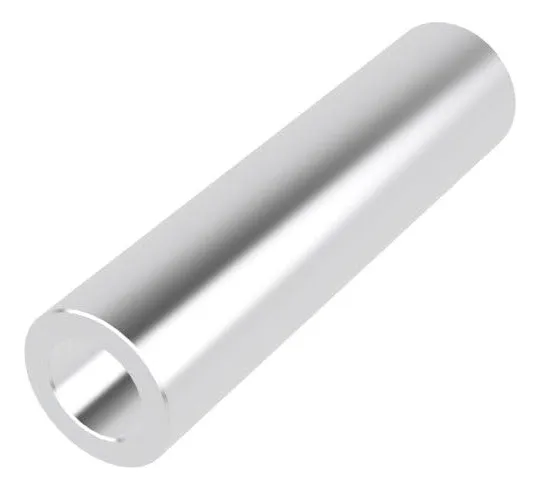 Espaciador Redondo de Aluminio sin Rosca para Tornillos M8 | Fijación Segura y Duradera | Componente para Ensamblaje y Estructuras | Accesorio Industrial