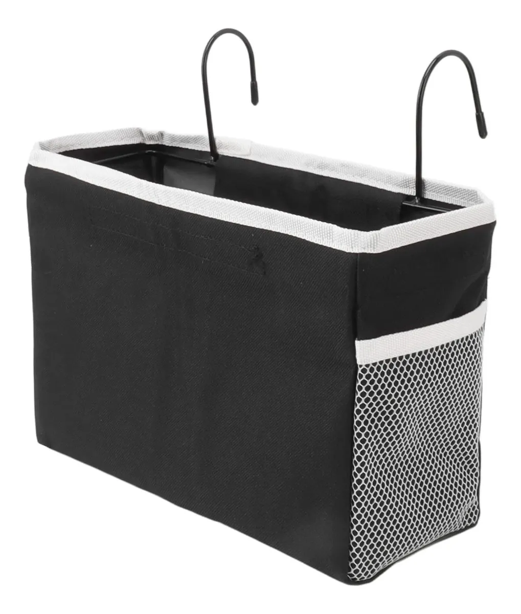 Bolsa Organizador Colgante para Cama | Almacenamiento Práctico Junto a la Mesita de Noche | Diseño Moderno y Funcional | Múltiples Compartimentos | Color Neutro