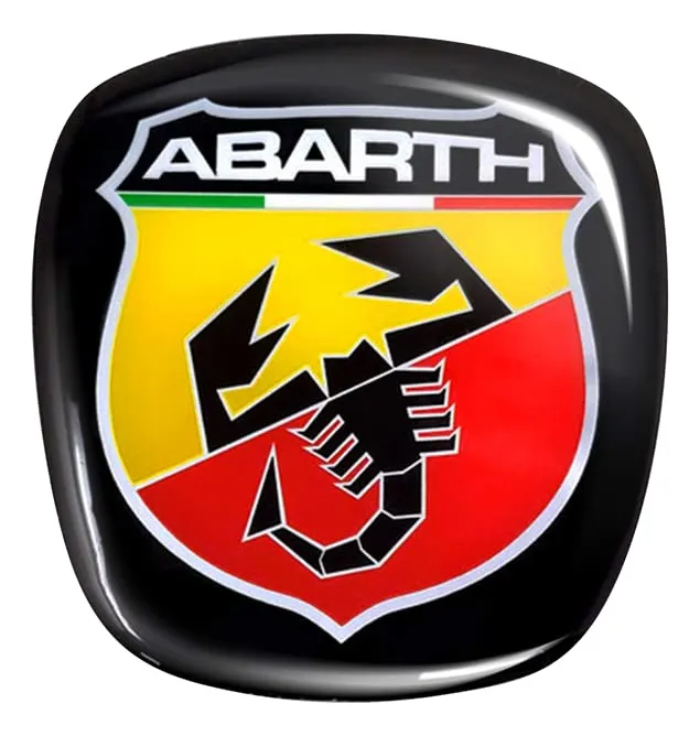 Adhesivo 3D Deportivo Negro Brillante Abarth para Fiat Grande Punto 32027 - Emblema Decorativo Exterior / Interior | Dale un Toque Único a tu Vehículo