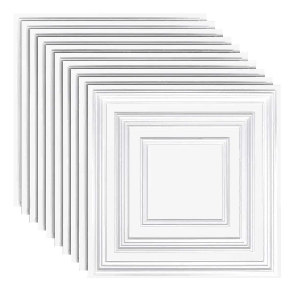 Azulejos de Techo PVC Blanco: Paneles Decorativos Plástico para Diseño Interior Elegante y Moderno