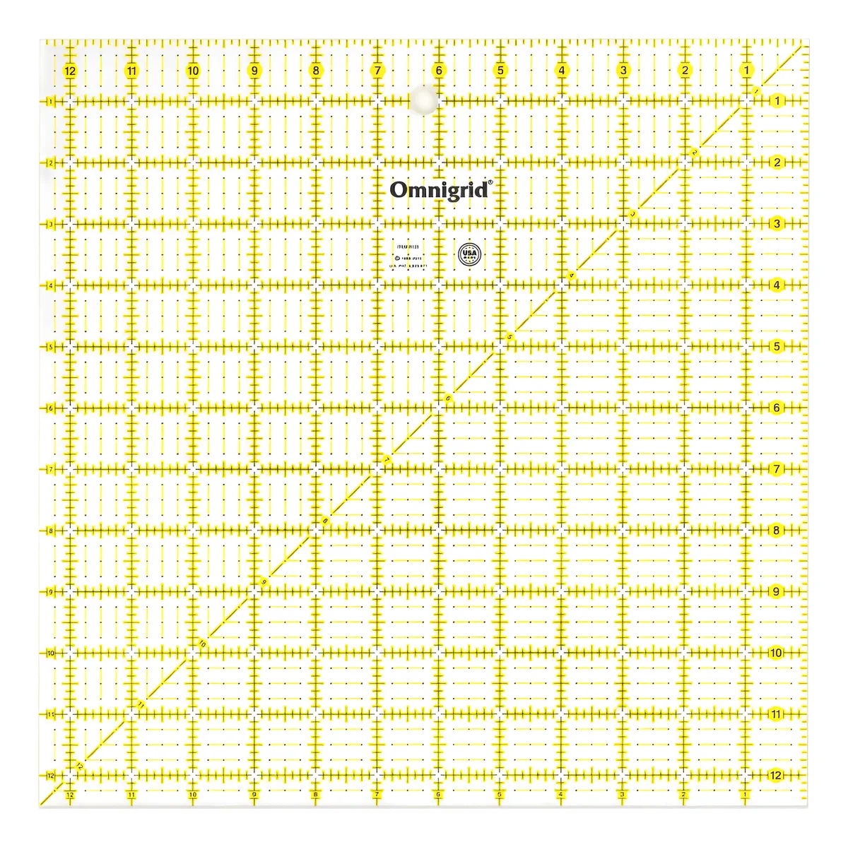 Cuadrado para Quilting 12.5x12.5 Pulgadas | Accesorios para Costura y Manualidades | Herramienta Esencial para Patchwork y Diseños Precisos