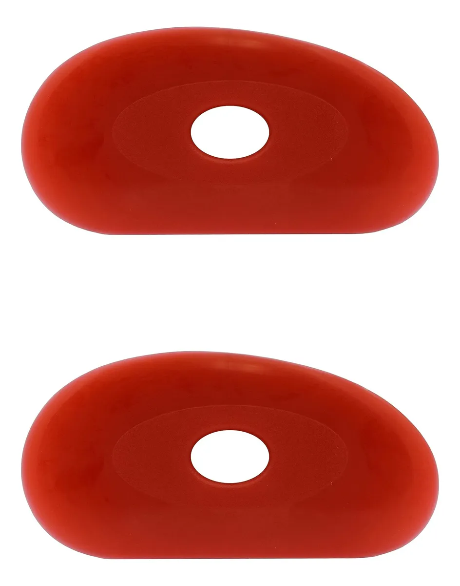 Cerámica Suave de Silicona Roja - Pack x2 Herramientas de Escultura y Modelado Profesional - Versátil y Duradero para Artesanía y Decoración