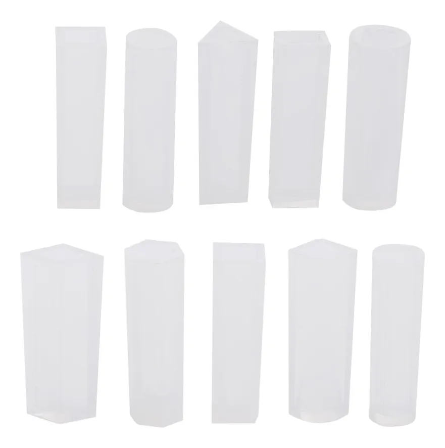 10 Moldes de Silicona para Joyería DIY: Colgantes Elegantes en Resina Blanca | Kit Completo para Creación Artesanal