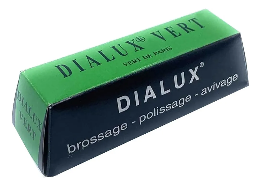 Barra de Pulir Dialux Verde para Joyería y Metales Preciosos | Acabado Brillante y Profesional | Ideal para Oro, Plata y Platino | Pasta de Diamante Sintético de Alto Rendimiento