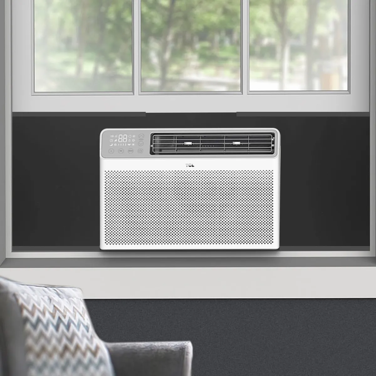 Acondicionador de Aire Ventana Panel Espuma Aislante Negro | Aislamiento Térmico y Acústico | Fácil Instalación | Mejora Eficiencia | Negro