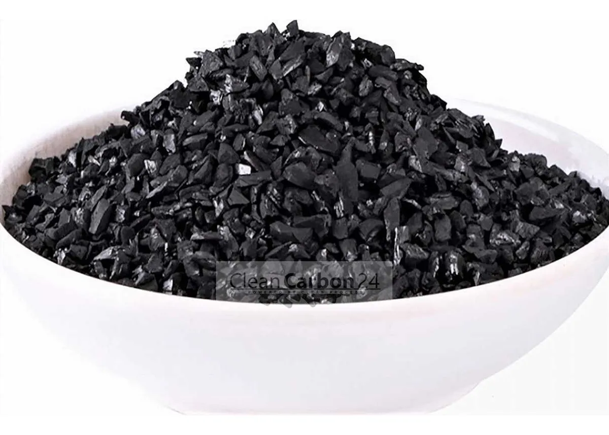 Carbón Activado Granulado de Cáscaras de Coco para Purificación de Aire y Eliminación de Olores - Alta Eficiencia y Calidad Profesional