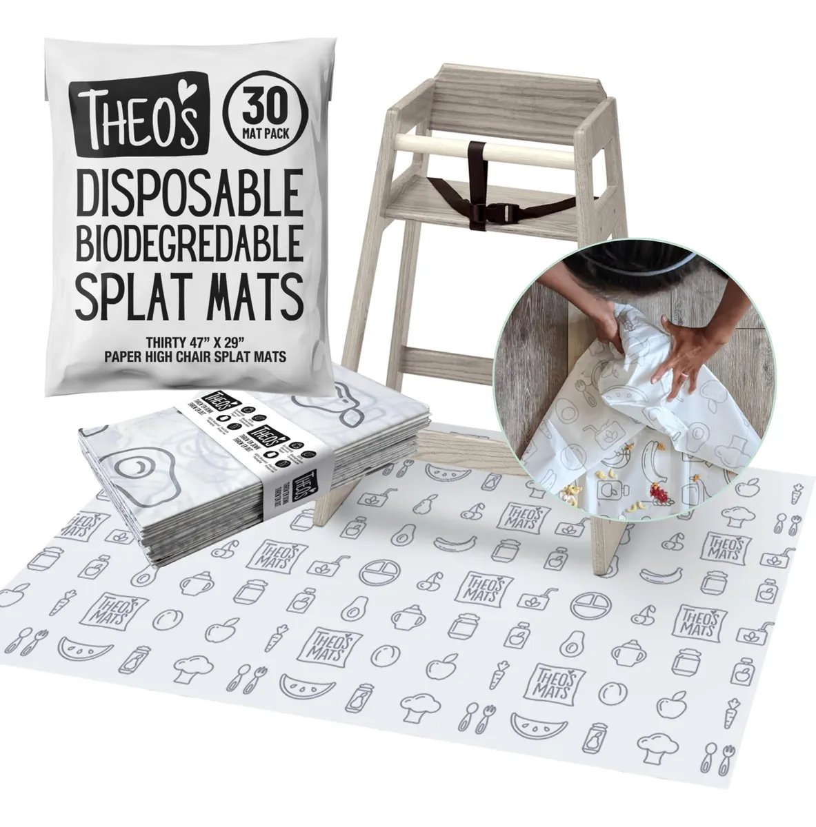 Set 30 Alfombrillas Desechables Biodegradables para Bebé Gris | Higiene y Comodidad Diaria | Ideal para Cambiador y Viajes