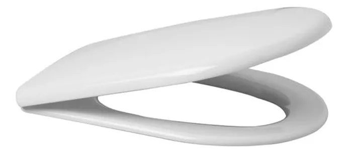 Asiento de Inodoro Blanco Roca Meridian A801360004 - Asiento Tapa Duro con Cierre Suave - Diseño Moderno y Duradero para Baños - Fácil Instalación