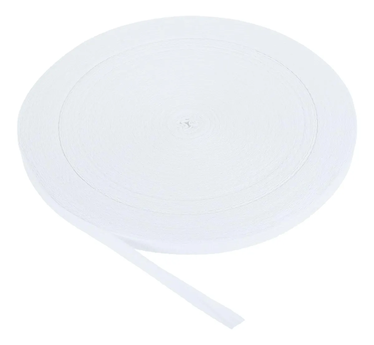 Cinta De Sarga De Algodón Para Encuadernación Beige Y Blanco - Duradera Y Versátil Para Proyectos Manuales, Artesanía y Decoración - 100% Algodón Premium