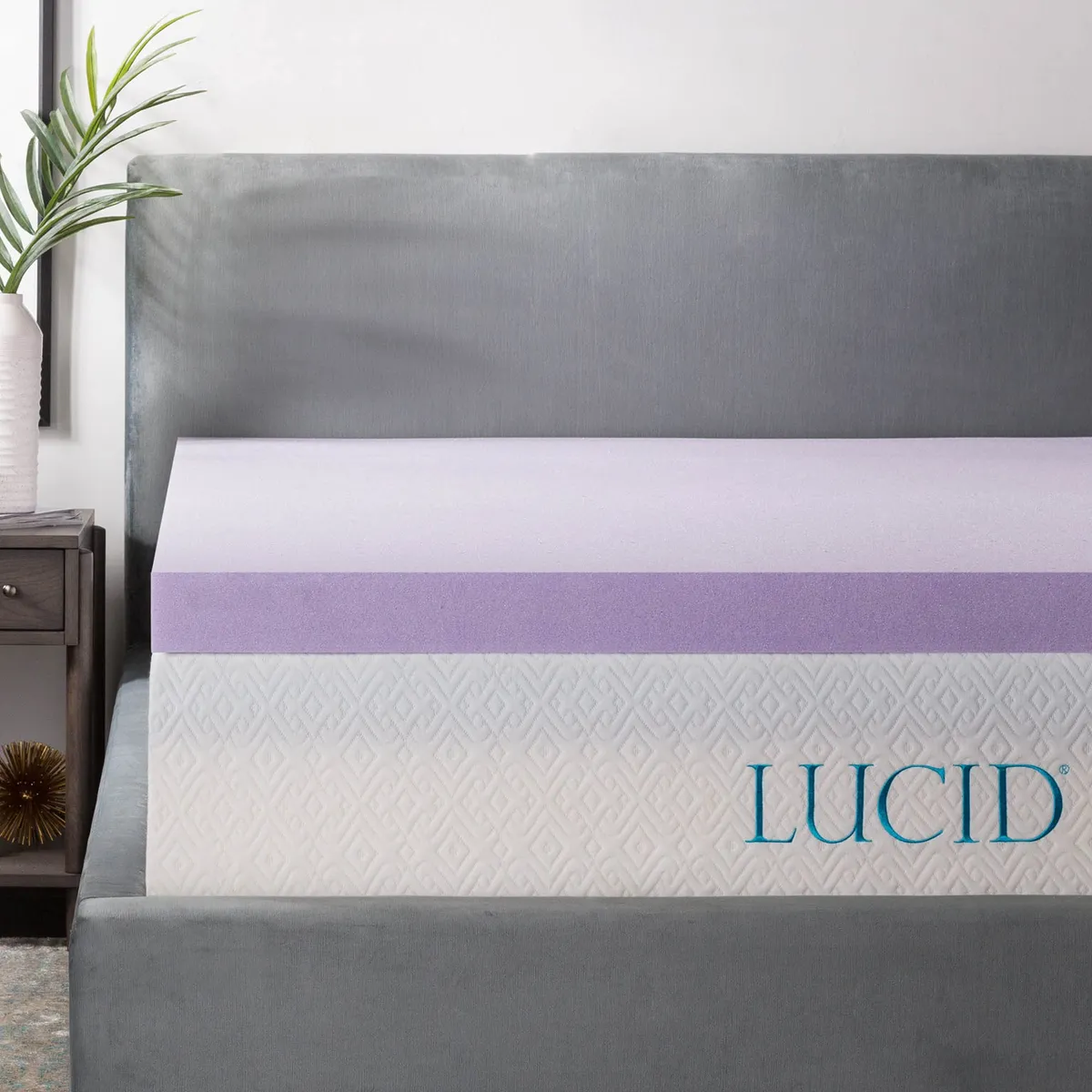Colchoneta Topper King Memory Foam con Infusión de Lavanda: Máximo Confort y Relajación para tu Descanso Profundo