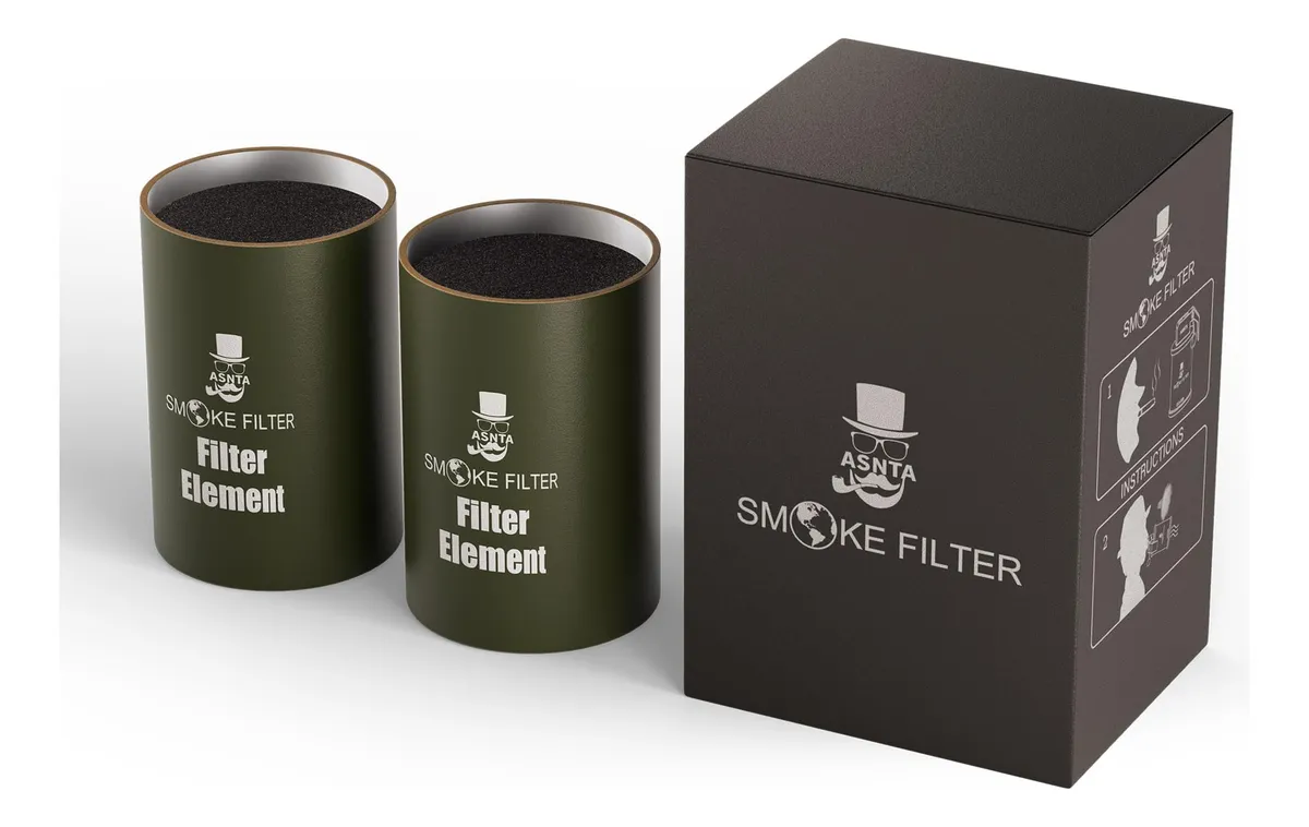 2 Unidades Filtro de Aire HEPA Personal para Humo y Olores | Purificación de Aire Efectiva | Compacto y Fácil de Usar | Ideal para Hogares y Oficinas