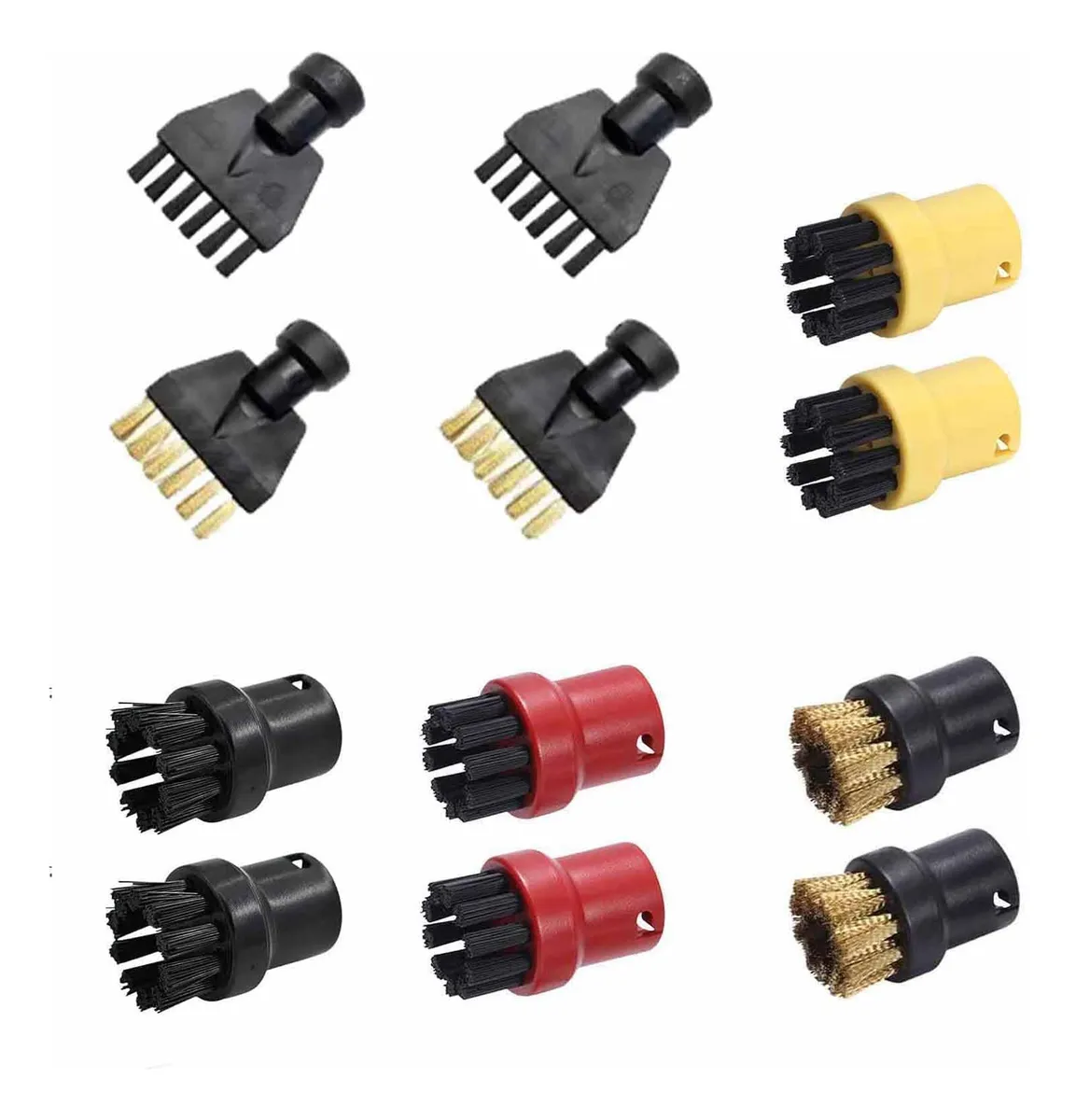 12 Cepillos Limpiadores de Vapor para Kärcher SC1, SC2, SC3: Máxima Limpieza Profunda y Eficaz en Hogares | Accesorios Universales