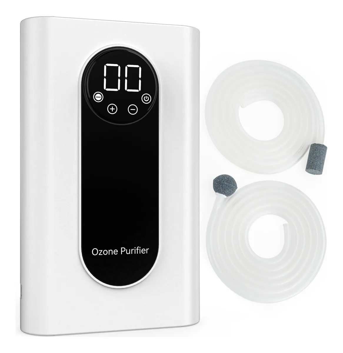 Burbuja Ozono Portátil Blanco Roto: Purificador de Agua y Aire para Hogar y Viaje - Tecnología de Ozono Eficaz