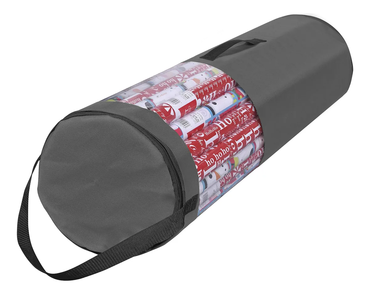 Bolsa Almacenamiento Papel Regalo Debajo Cama Diseños Tela Resistente Organizador Rollo Fiestas Cumpleaños Eventos Práctico Compacto