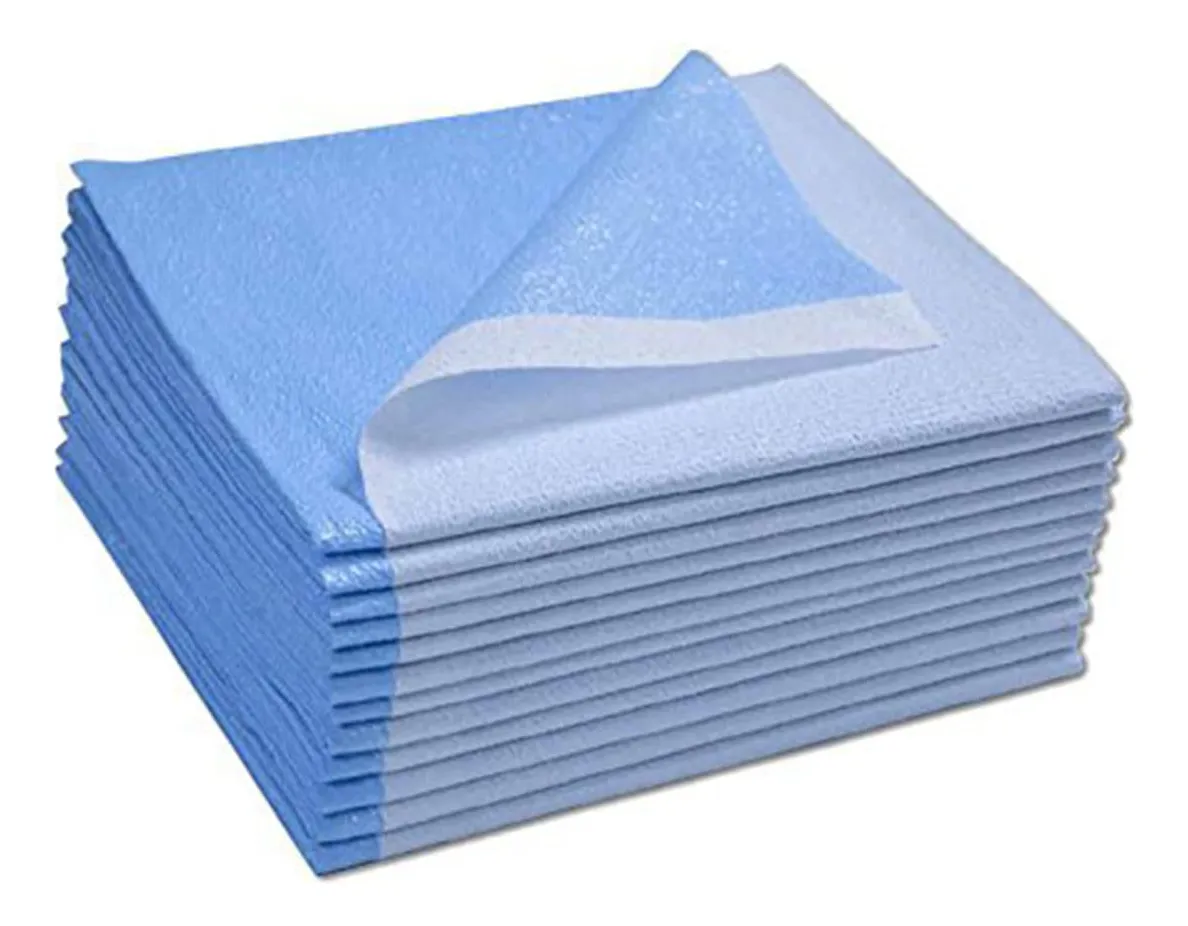 Cortina Desechable Azul para Equipos Médicos | Barrera Protectora Higiénica | Paquete de 50 Unidades
