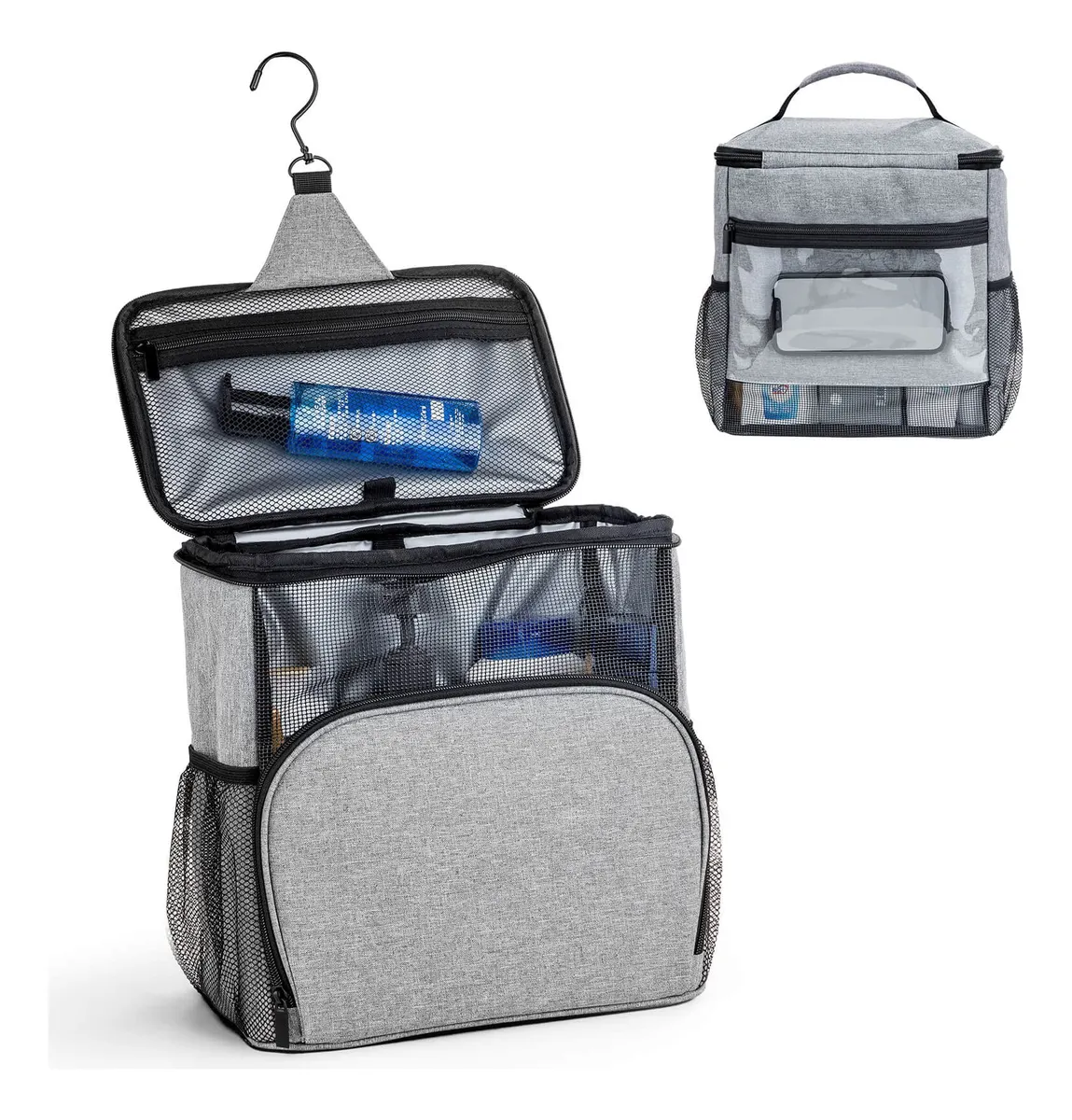 Bolsa de Ducha Colgante Gran Capacidad Organizador de Baño Multifuncional para Hogar y Viajes - Color Variado