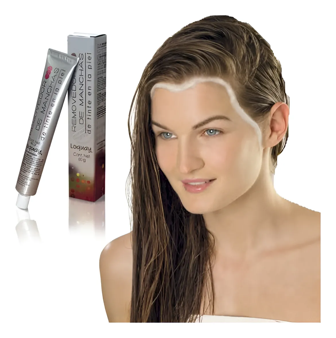 Removedor de Manchas de Tinte en Piel - Elimina Rastro de Tintura Facial y Corporal - Tubo Práctico 60g - Solución Rápida y Segura