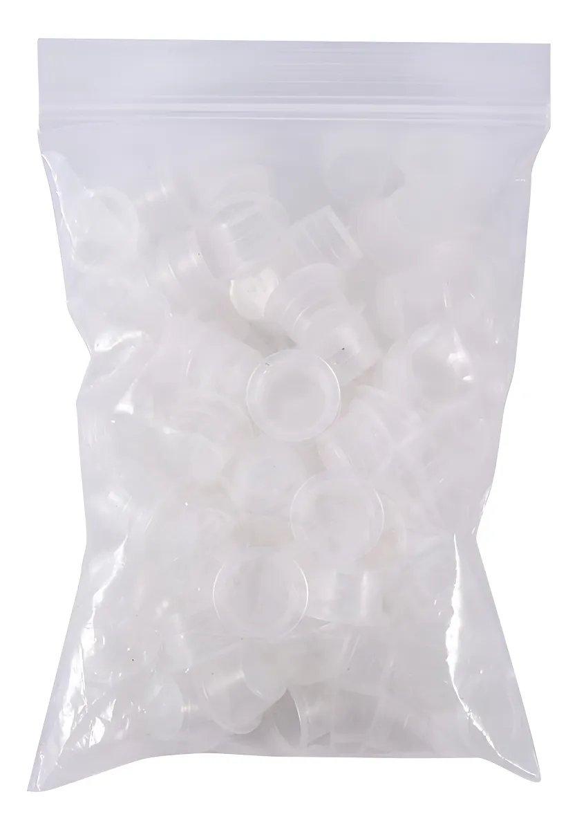 100 Piezas Tapas de Tinta para Tatuaje | Contenedores de Pigmento Profesionales para Estudio de Tatuaje y Piercing | Suministros Tattoo