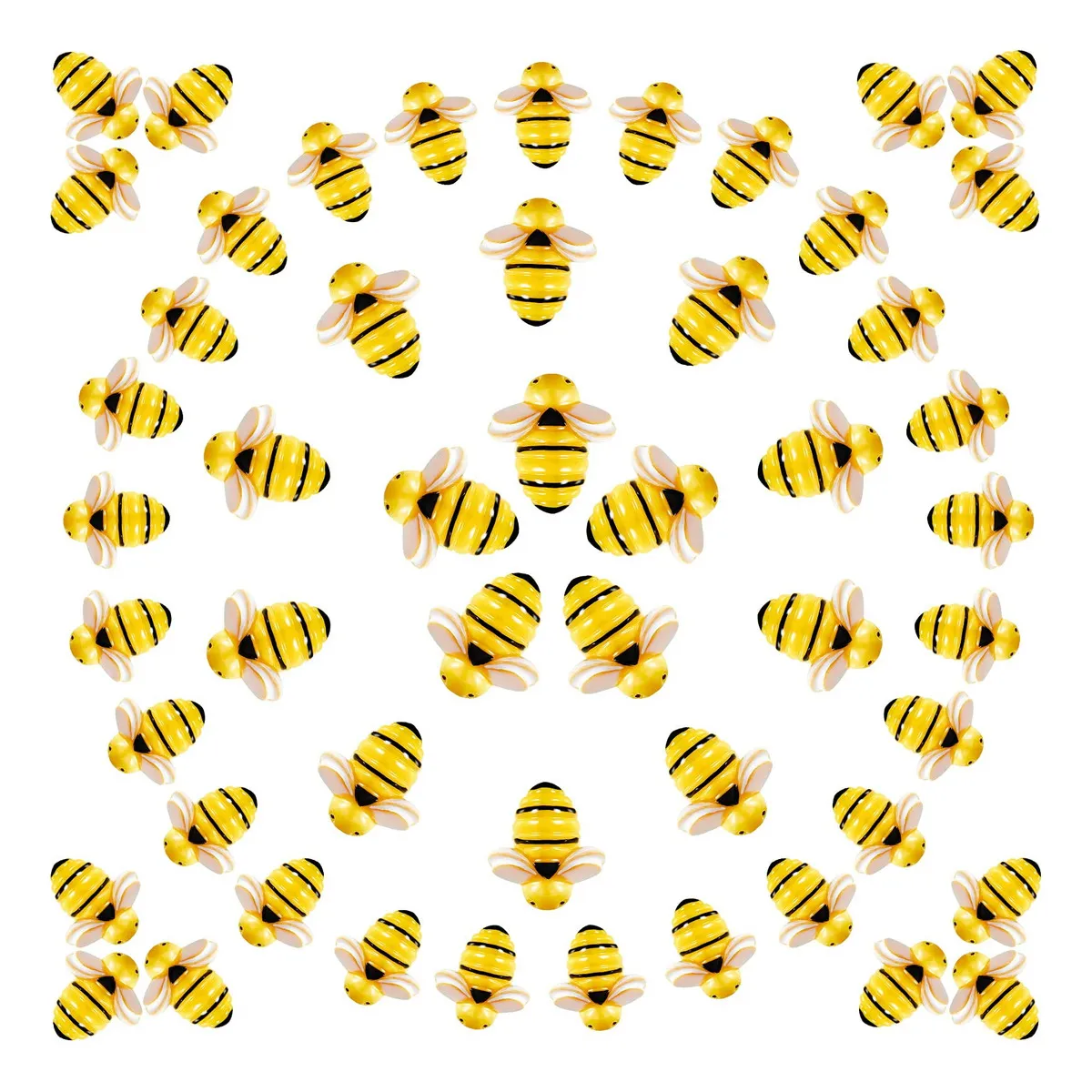 120 Piezas Decoración Abejas de Resina para Manualidades y Adornos - Figuras Miniatura para Proyectos Creativos DIY
