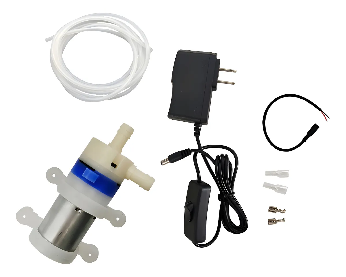 Bomba Centrífuga Agua 12V Bringsmart Diafragma Bajo Ruido con Tubo de 2 M - Ideal para Sistemas de Irrigación, Barcos y Caravanas