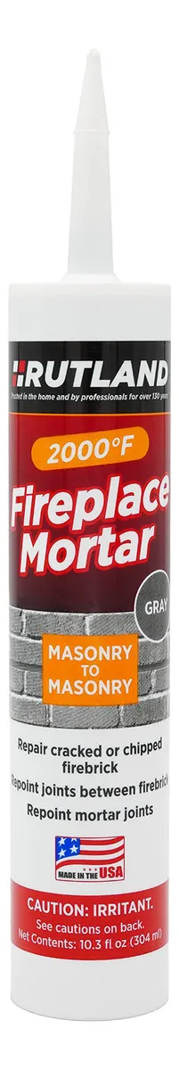 Cartucho de Mortero para Chimenea Gris 63g - Reparación y Mantenimiento Profesional - Relleno Resistente al Calor - Fácil Aplicación para Rejuntar y Sellado Duradero