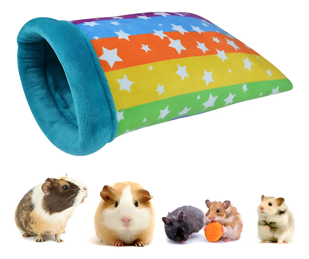 Saco de Dormir para Hámster Diseño Animales Pequeños Fran - Cama Suave y Cálida para Roedores y Mascotas Pequeñas - Accesorios para Jaulas de Hámster Seguros y Divertidos