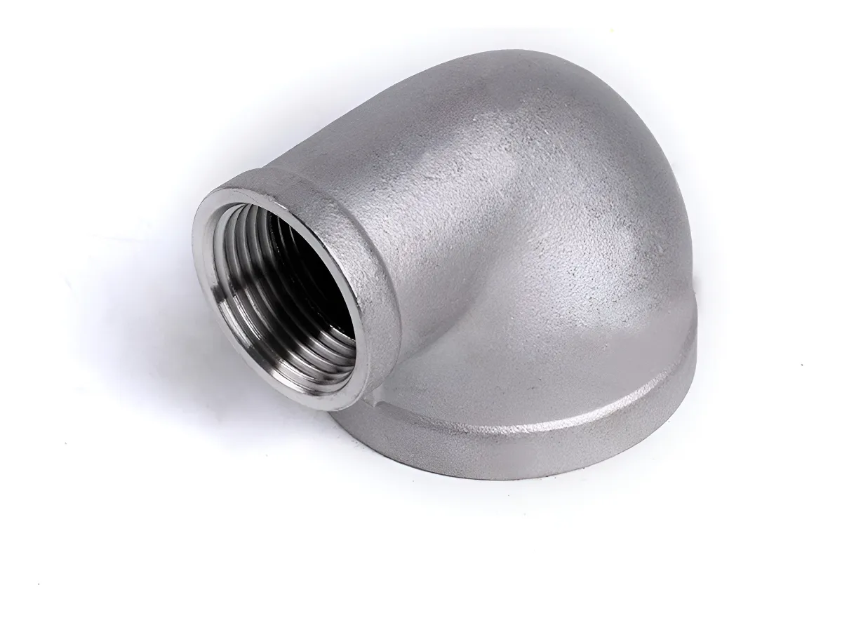 Acople Codo 90° para Tubería de Acero Inoxidable | Conexión Resistente y Duradera para Instalaciones | Accesorio Profesional